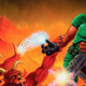Doomguy hanging with friends.